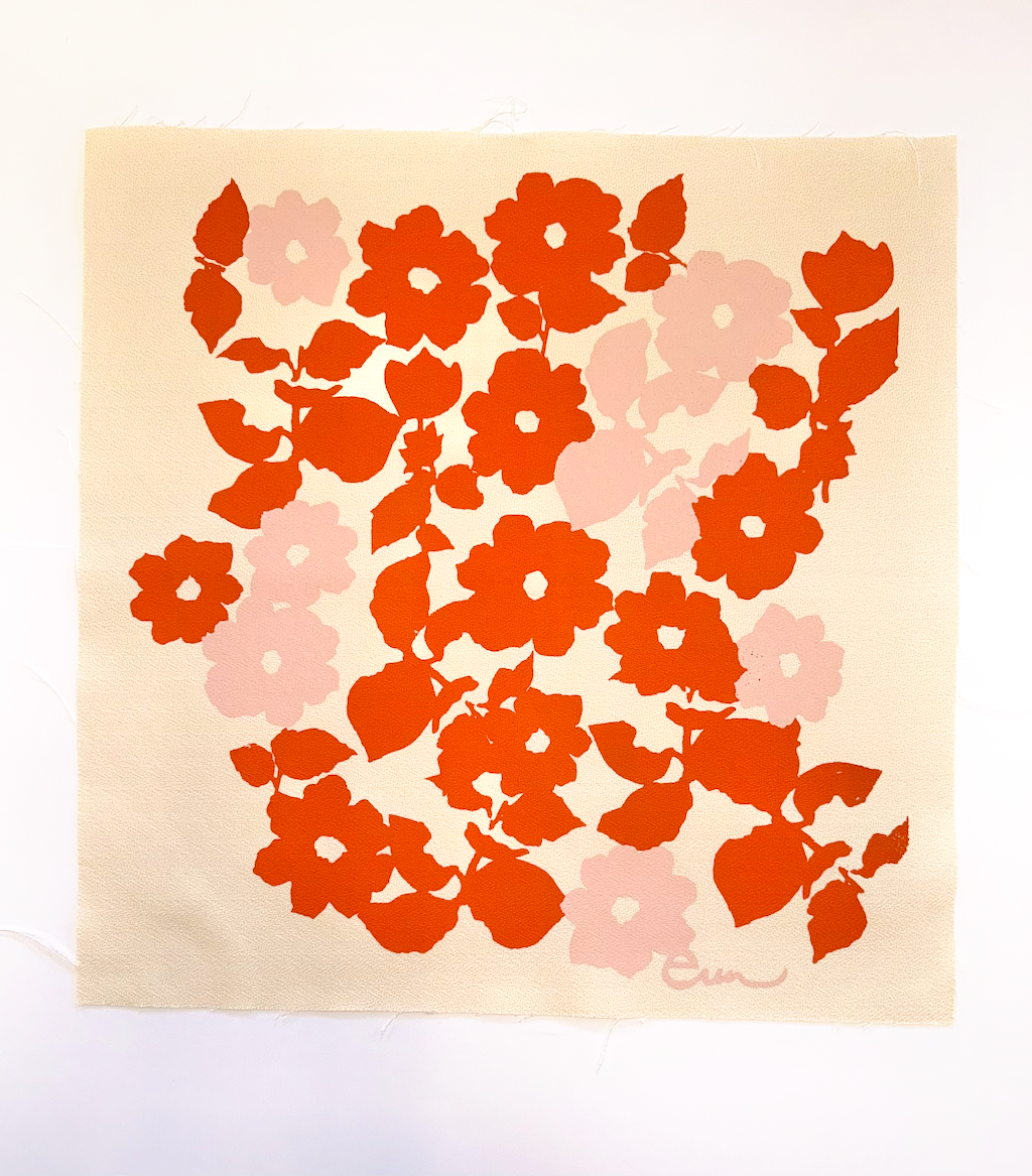 Earthy Anthro Orange + Blush Anita Bucket Hat: Two Sizes