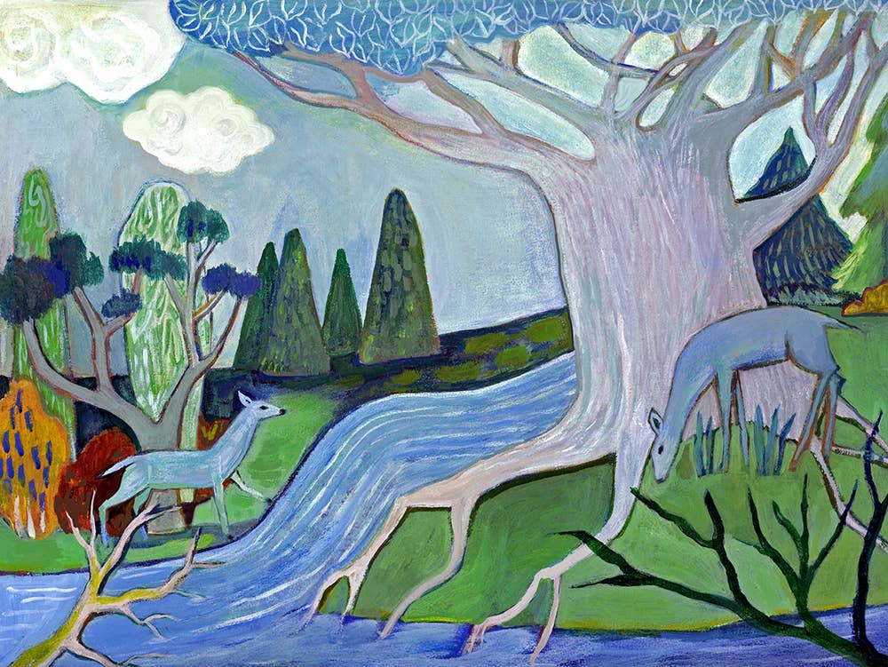 Greeting Card - The Running Stream