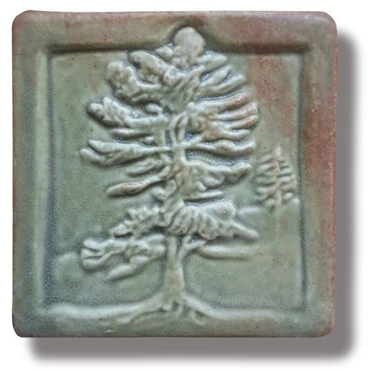 White Pine Art Tile 4x4": Oak Hill glaze
