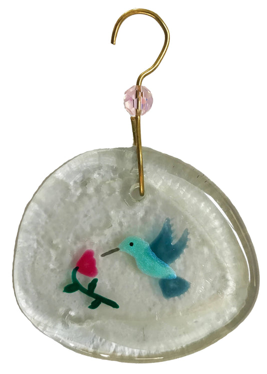 Mini Ornament - Mini Turquoise Hummingbird