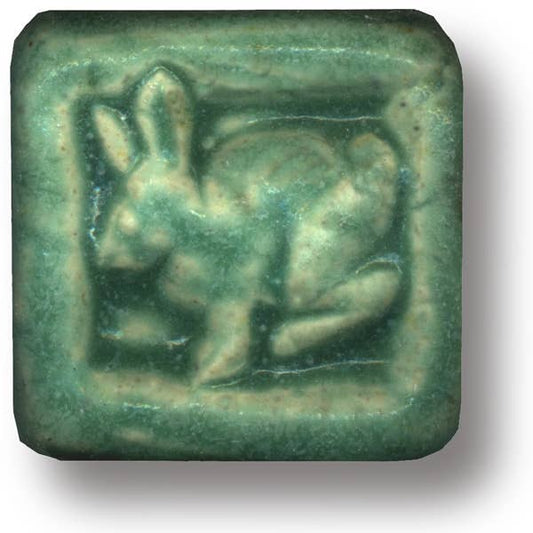 Rabbit Art Tile 1x1": Tree Frog Glaze