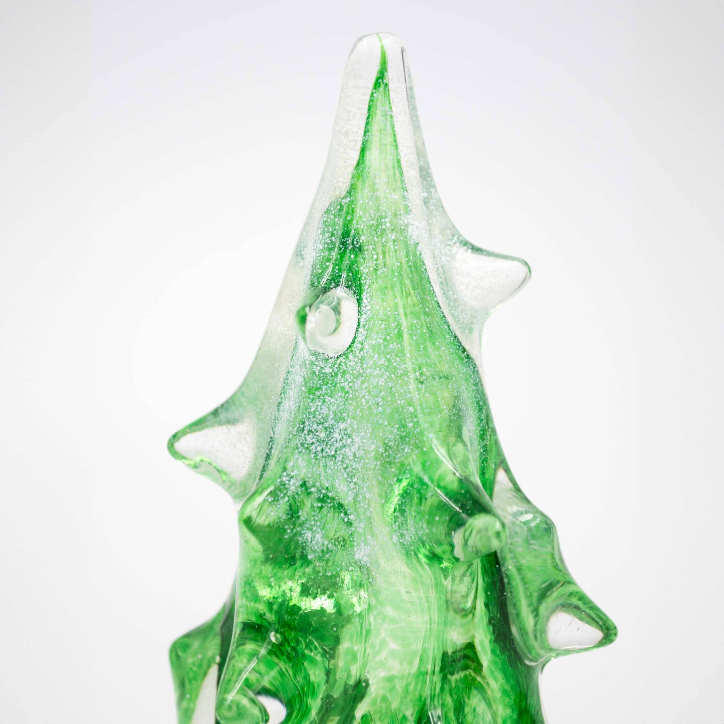 Decorative Glass Fir Tree: Frosted Evergreen / Regular