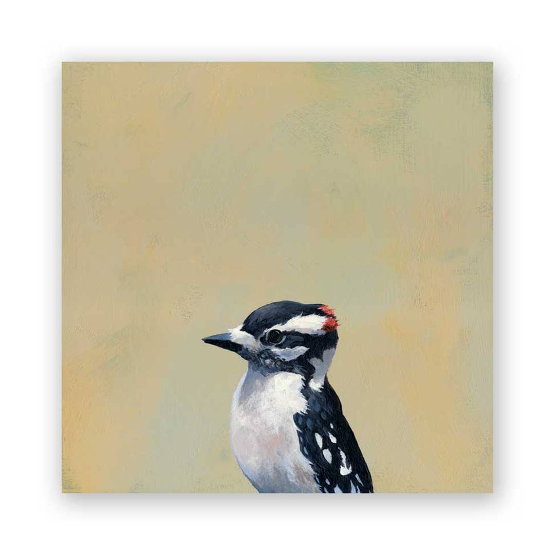 Downy Woodpecker Wood Wall Art Decor
