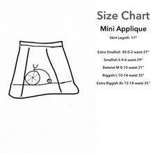 Mini Applique Skirt- Crow: Reds