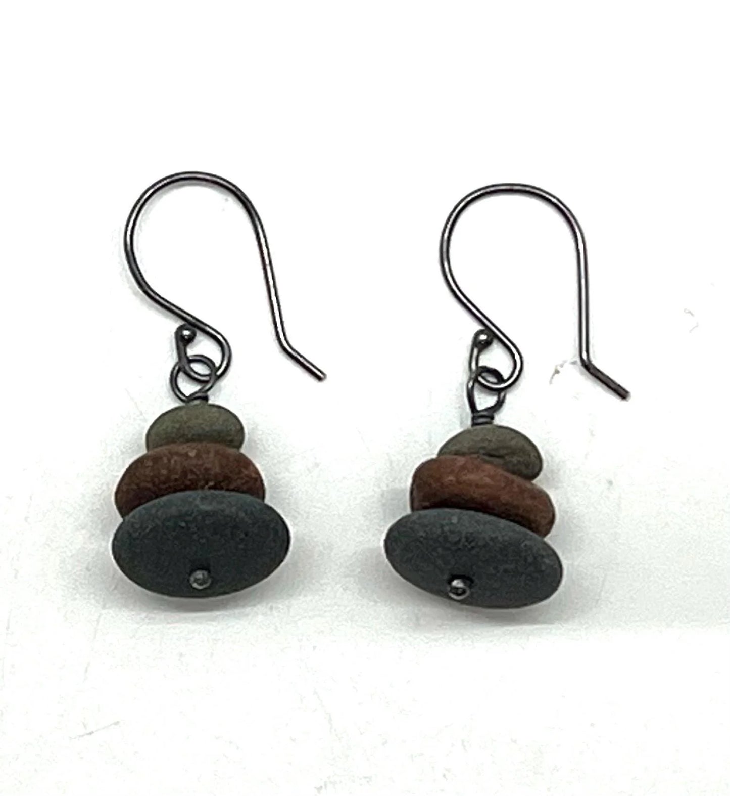 Stacked Rock Earrings