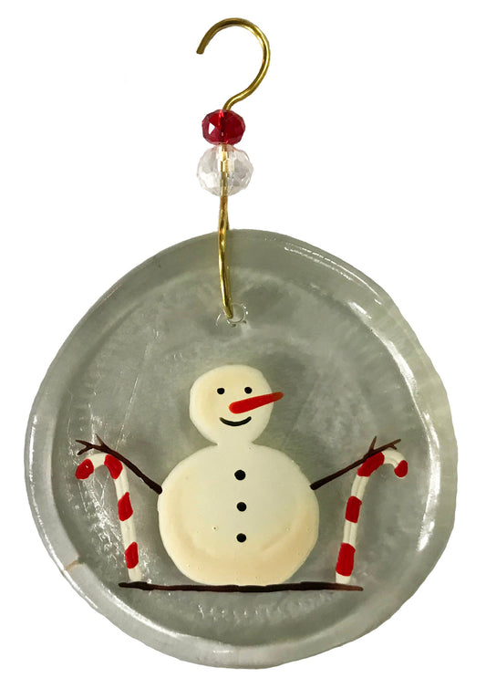 Ornament - Snowman & Candy Canes