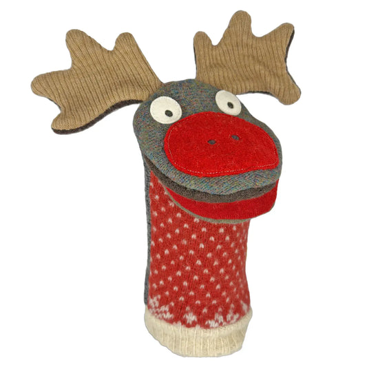 Rudolph the Reindeer Wool Puppet