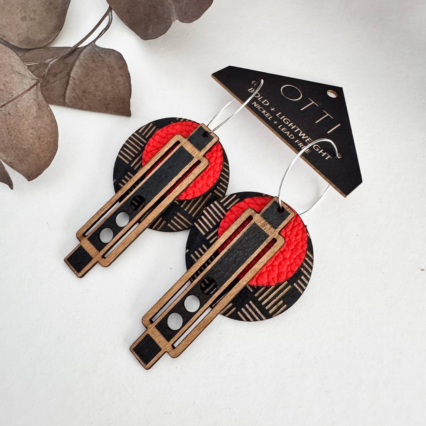 Architectural Leather+Birch Limited Spring: PAPRIKA: Wright Paprika / Basic Silver