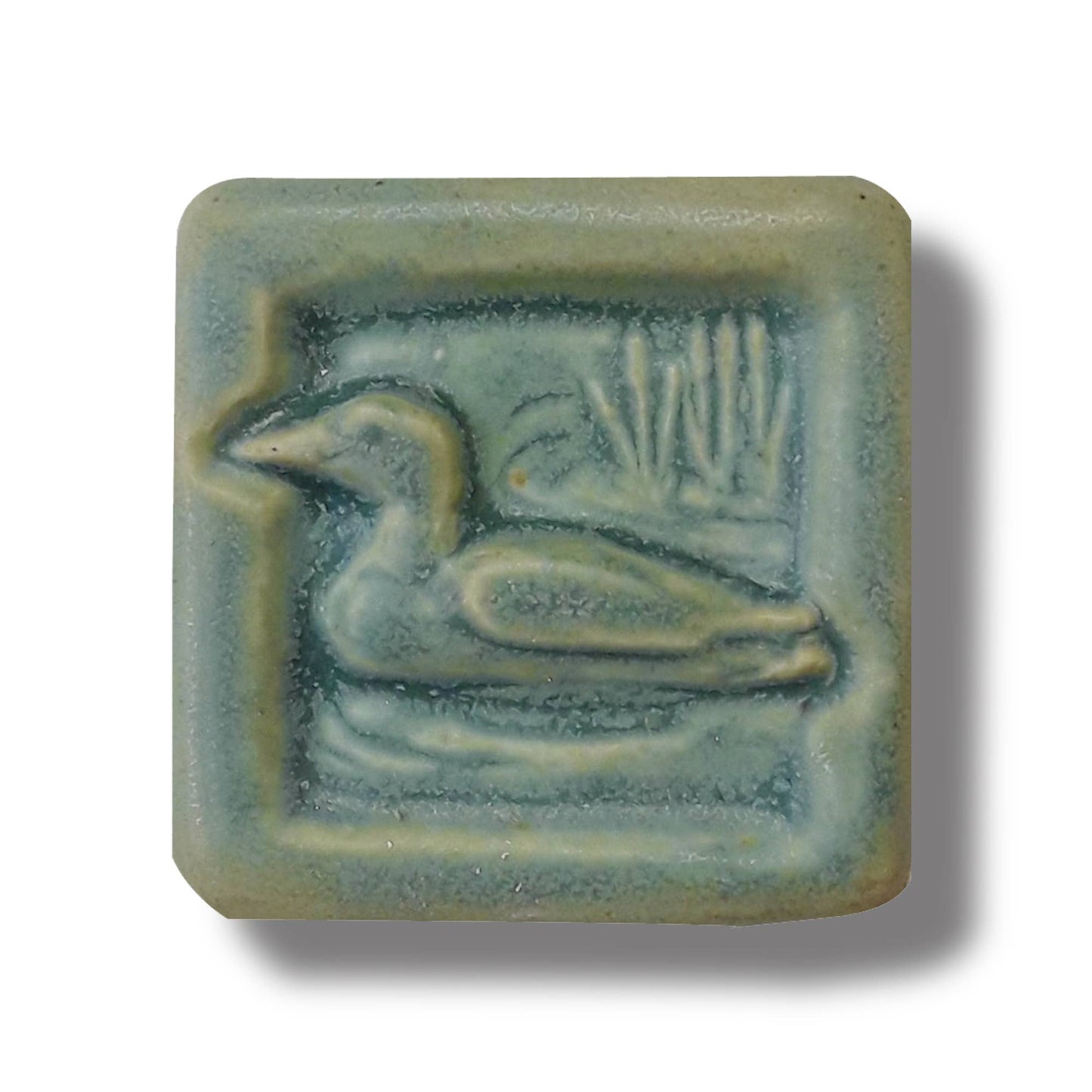 Loon Art Tile 2x2" Water Bird Pond theme Nature decor Birds: Freshwater glaze