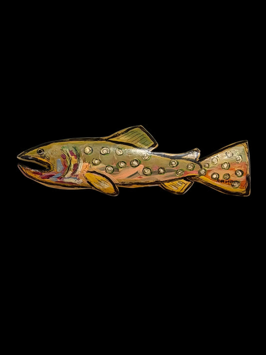 Wooden Wall Fish Art