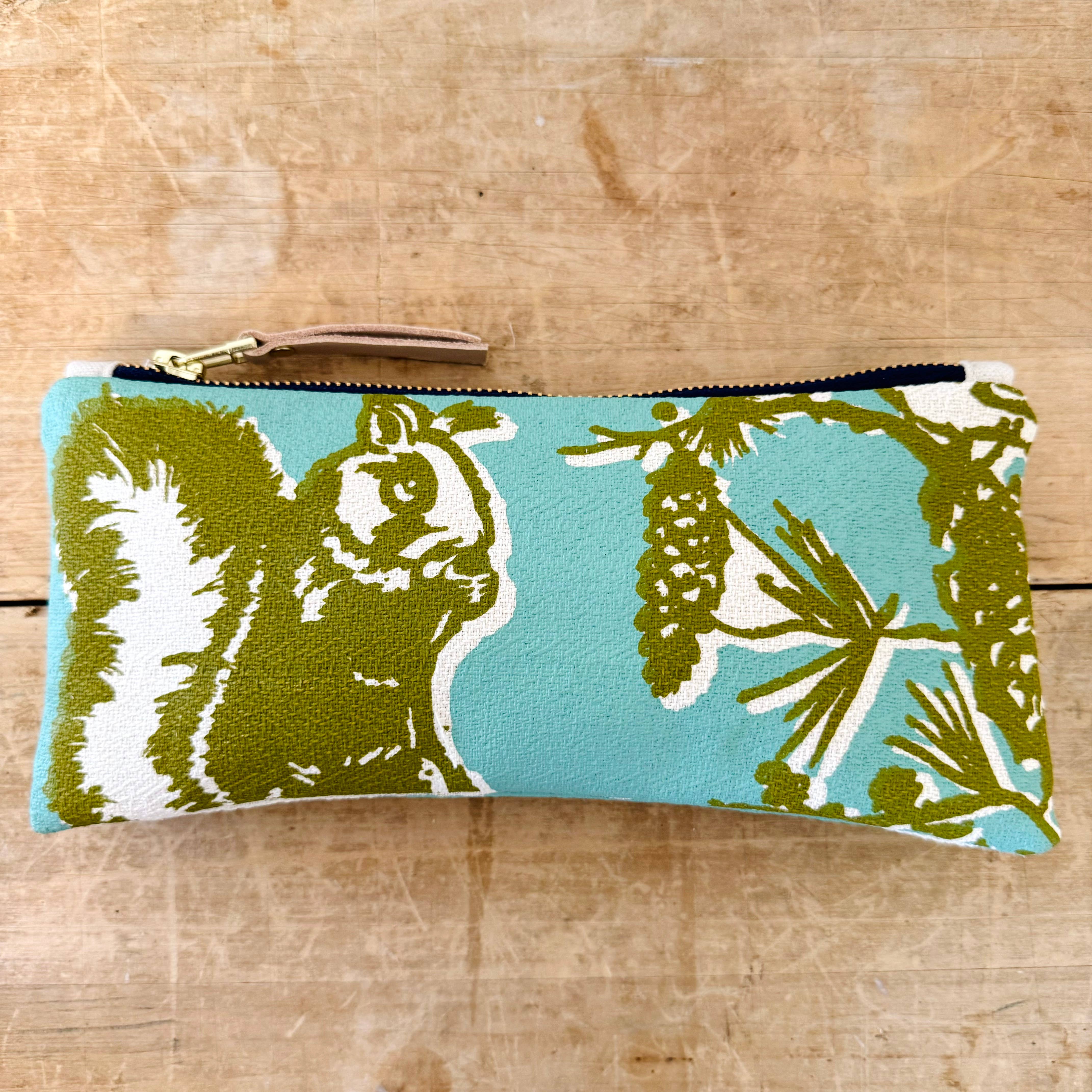 Pine Cone Tree Pencil Pouch: Robins Egg – The Painted Bird