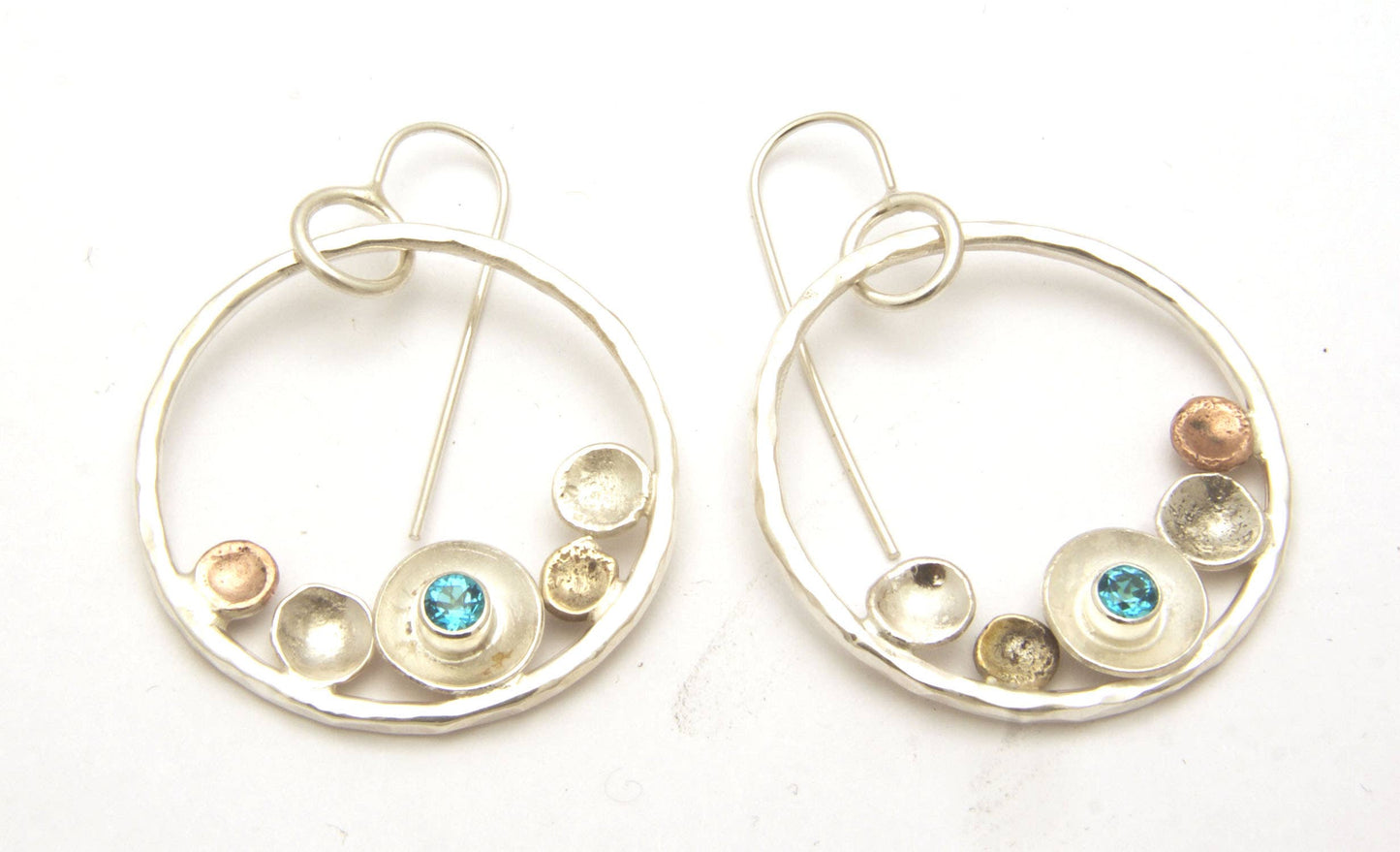 Pebble on the Beach Earring Series: Amethyst