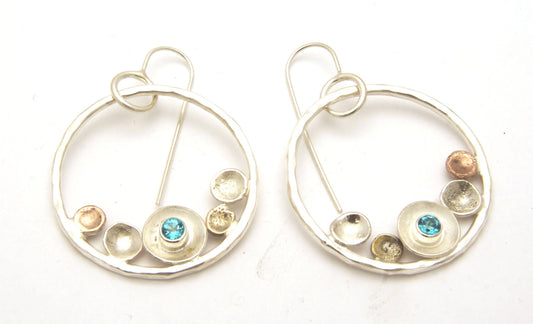 Pebble on the Beach Earring Series: Amethyst