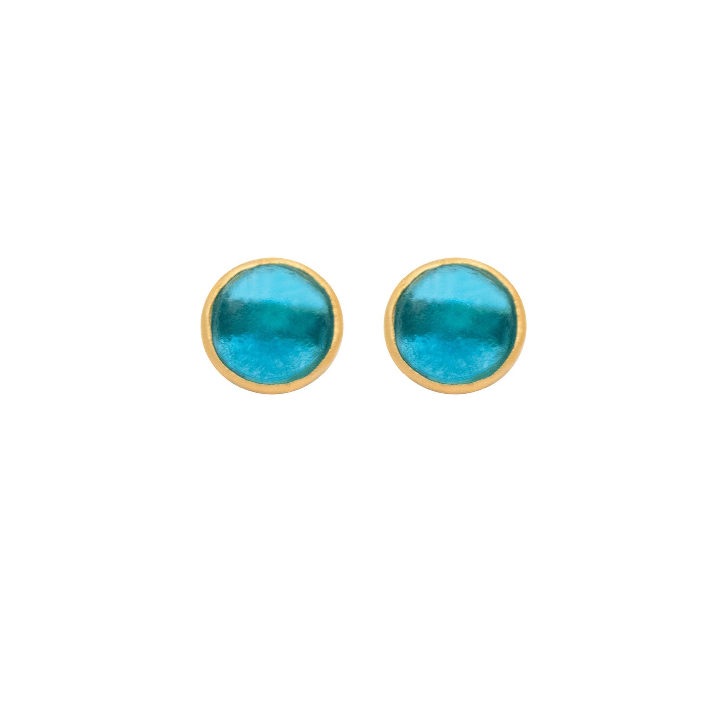 Bubble Post Earrings: Turquoise