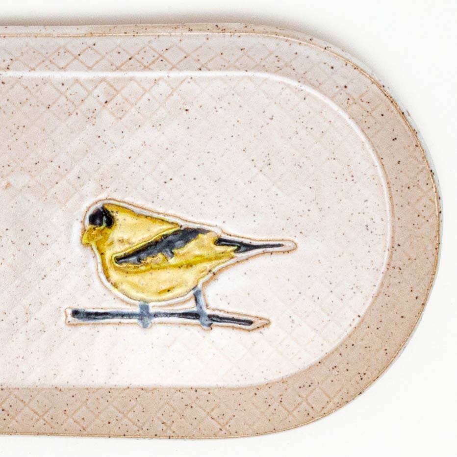 Goldfinch Design Handmade, in Ohio, Stoneware Platter 10"
