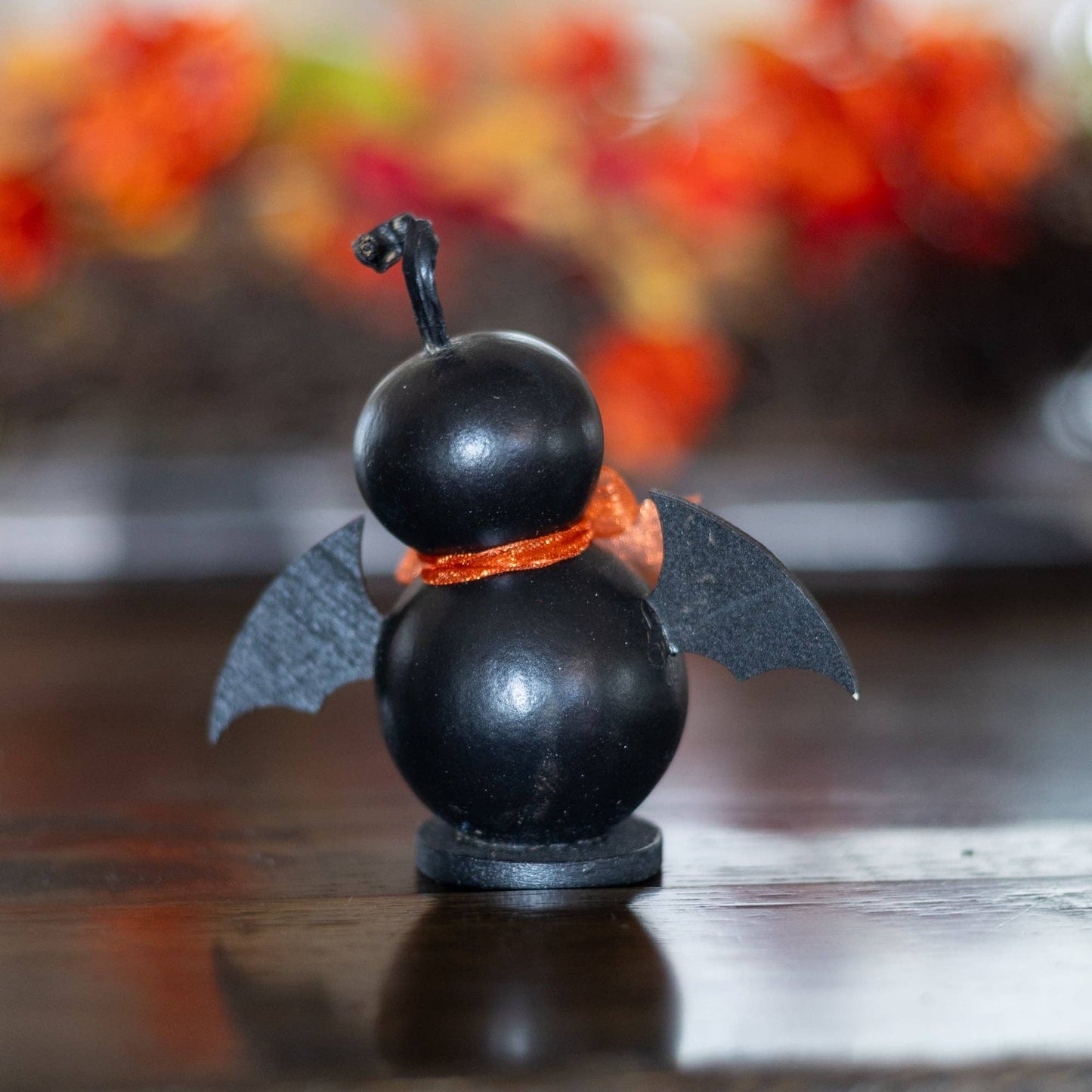 Hand-Crafted Bat Gourd - Lil Echo - Halloween Decor