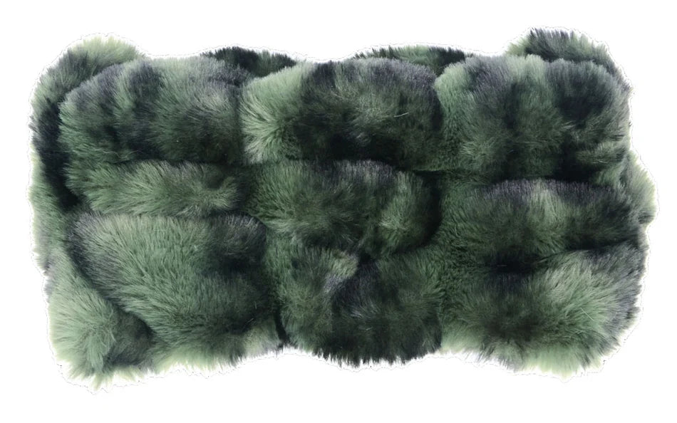 Royal Opulence Faux Fur Ear/ Neck Cozy - Black Pine