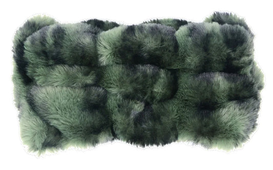 Royal Opulence Faux Fur Ear/ Neck Cozy - Black Pine