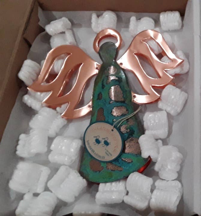 Angel Copper Christmas Tree Topper