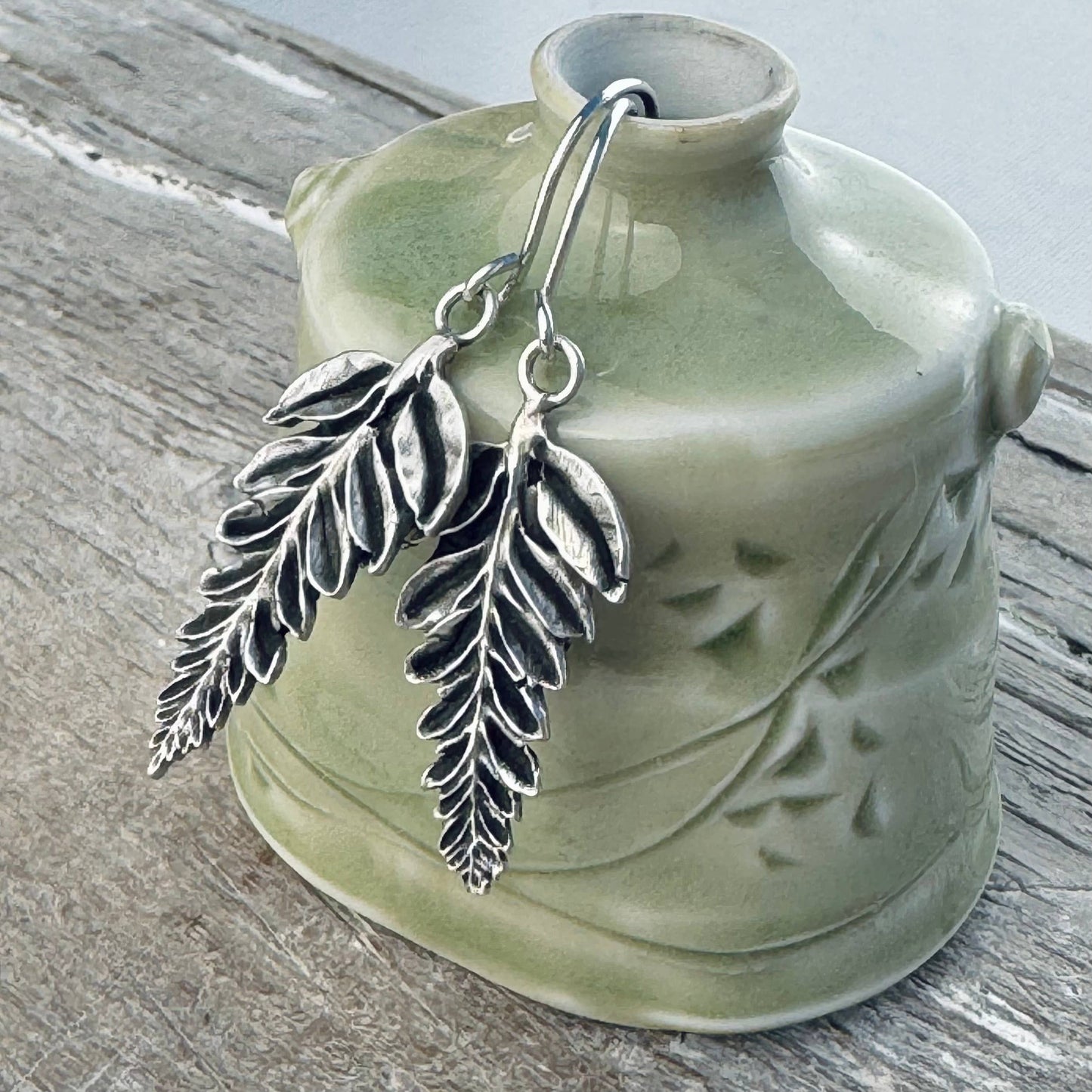 Sterling Silver Palm Earrings