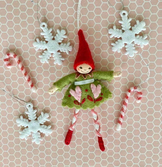 Glad Tidings Ornament: Green