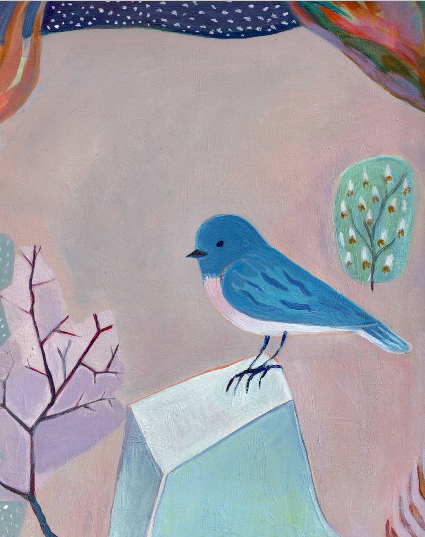Greeting Card, Bird, Nature, Bluebird