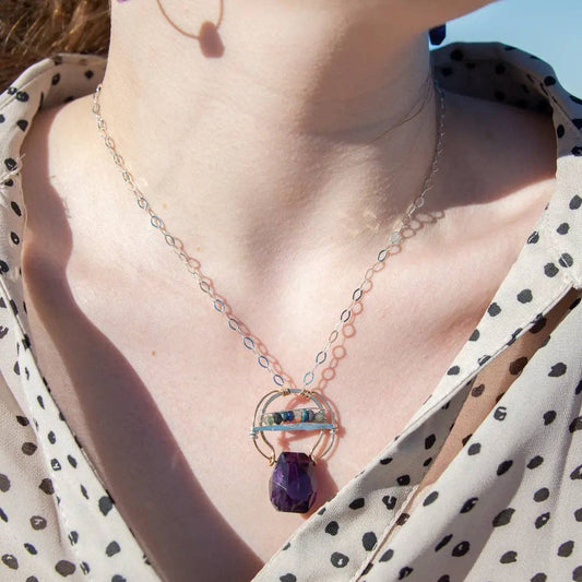 Equator Amethyst Necklace 81092N