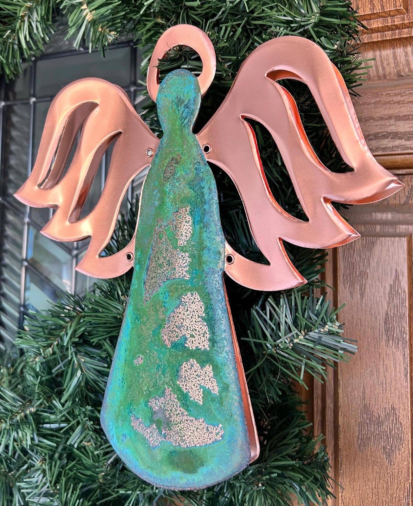 Angel Copper Christmas Tree Topper