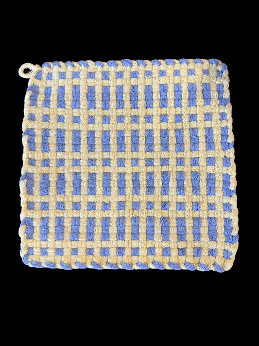 8x8 Hand-Loomed Kitchen Textile - "Golden Rain"