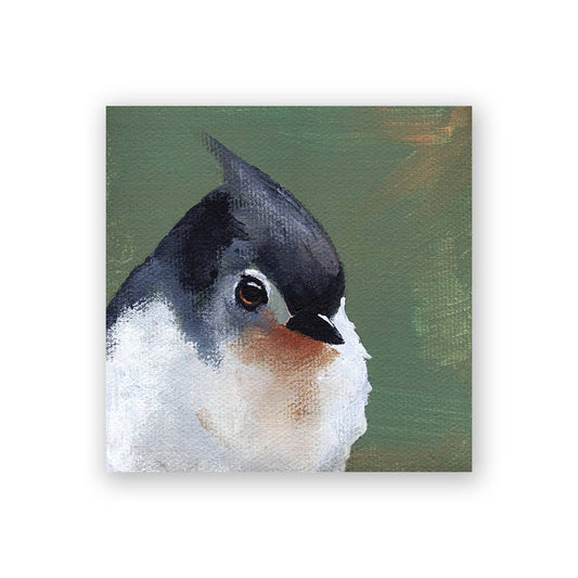 Tufted Titmouse Wood Wall Art Decor