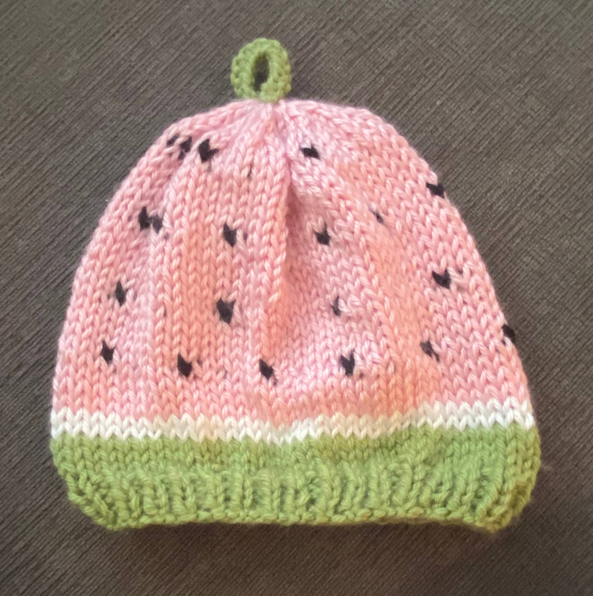 Watermelon; Hand knit hat and/or  booties; Baby Toddler Girl: Baby hat