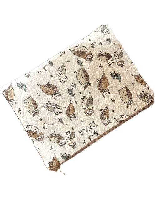 Owl Fabric Pouch: A