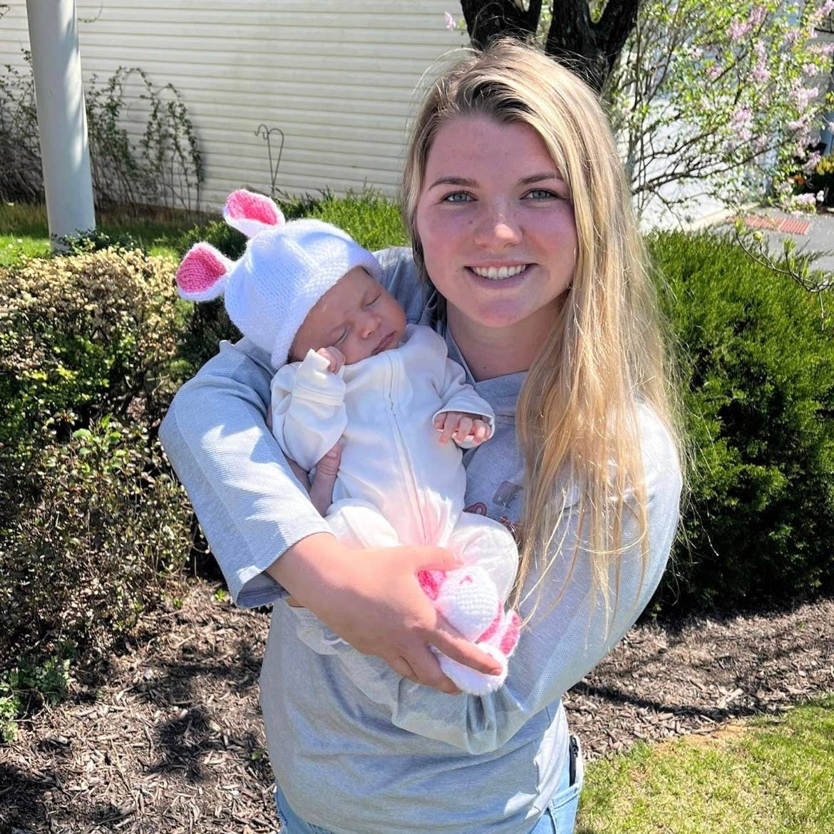 Baby Bunny Hat & Bootie Set