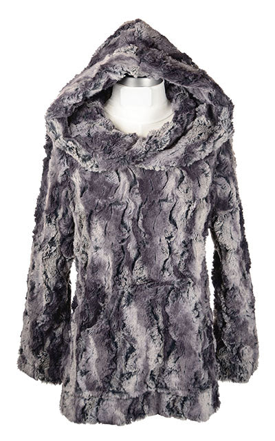 Luxury Faux Fur Hooded Lounger - Muddy Waters