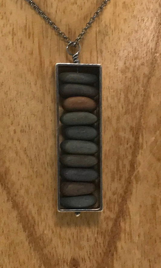 Large Box Rock Necklace