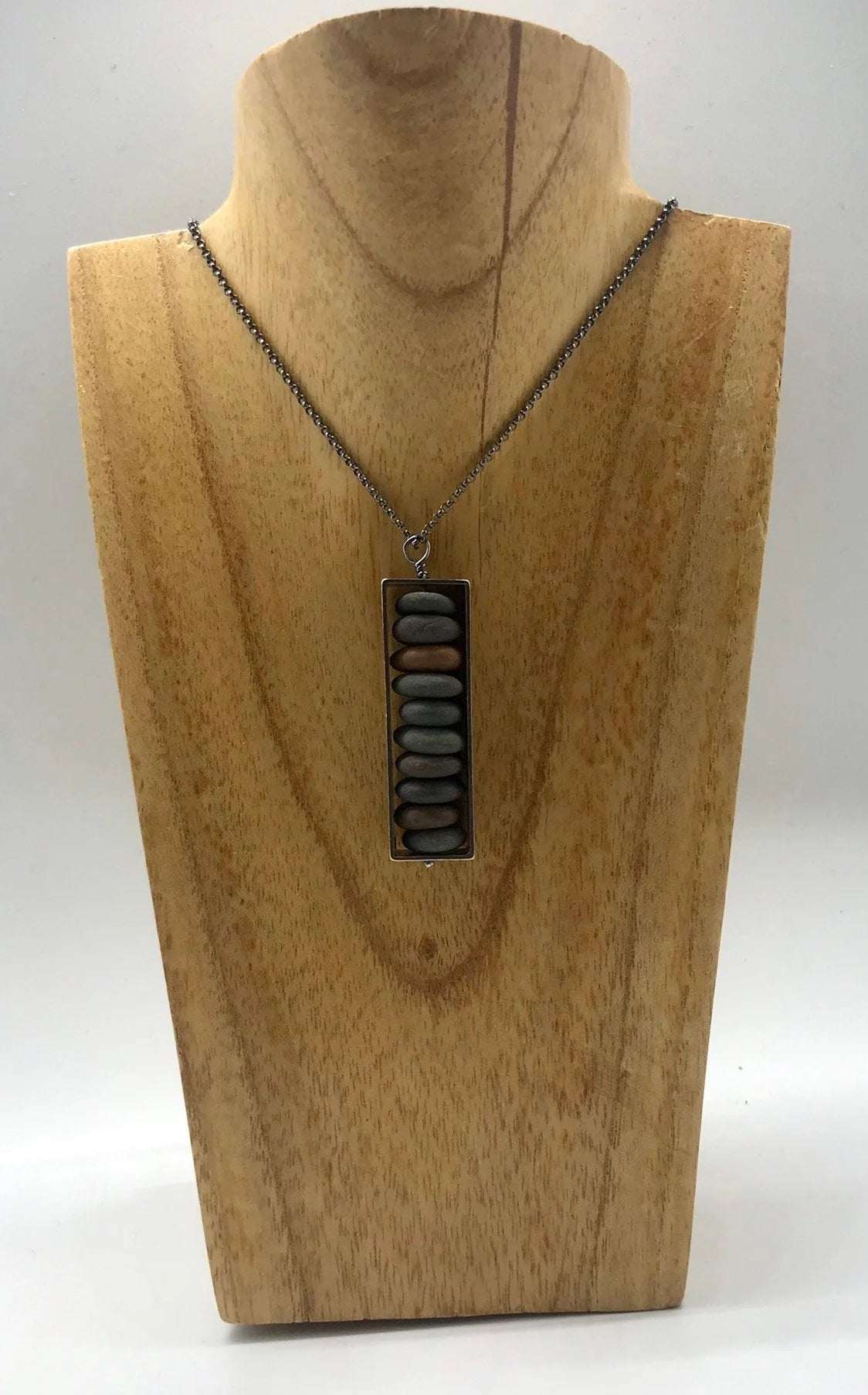 Large Box Rock Necklace