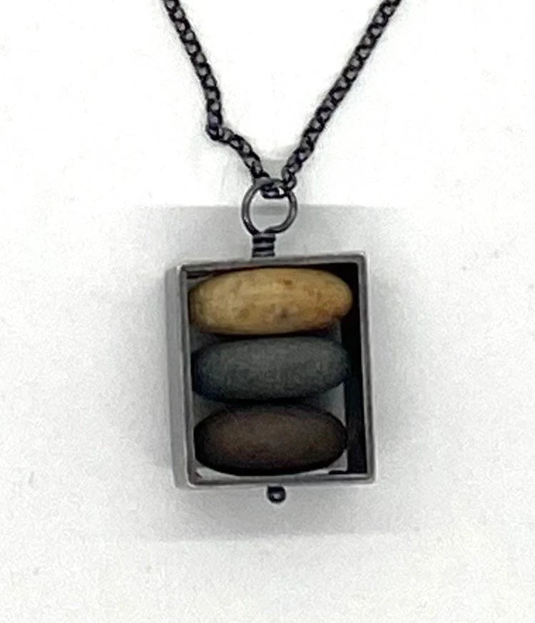 Small Box Rock Necklace