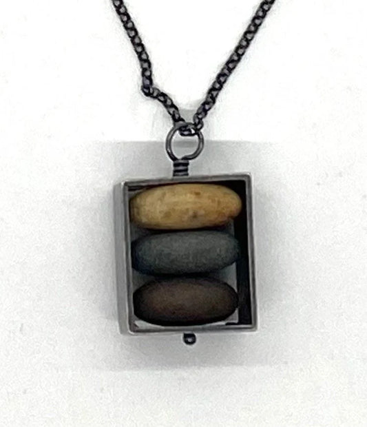 Small Box Rock Necklace