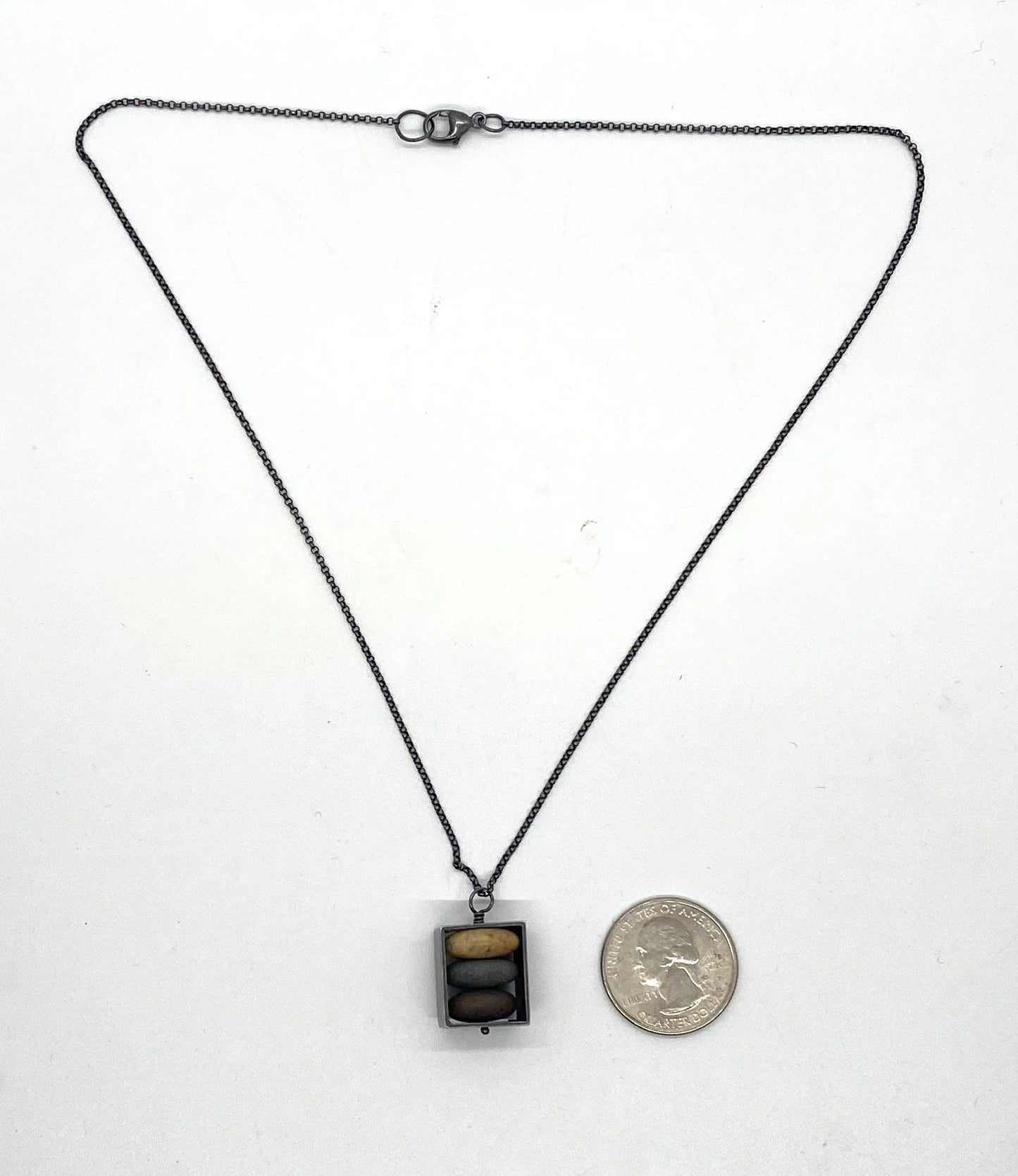 Small Box Rock Necklace