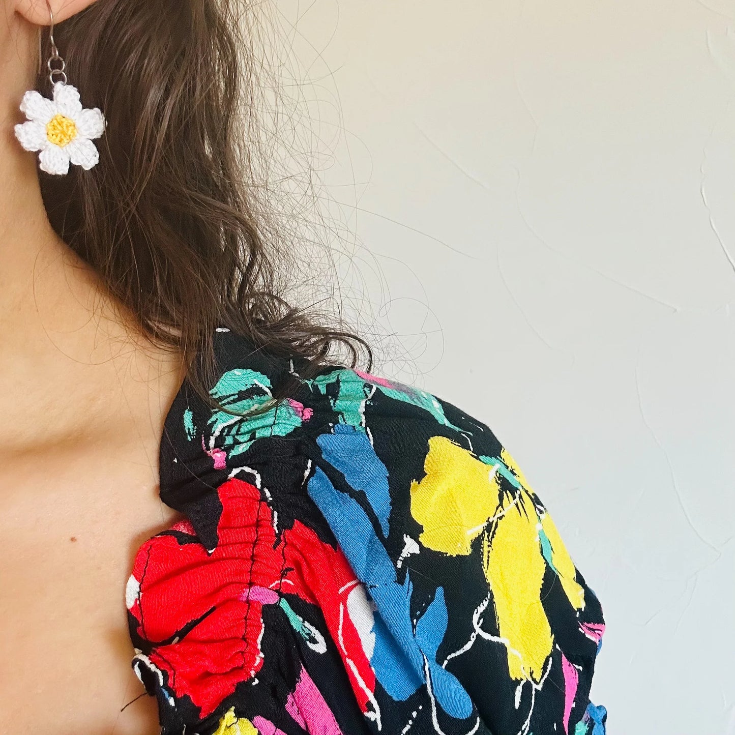 Crochet Daisy Dangles