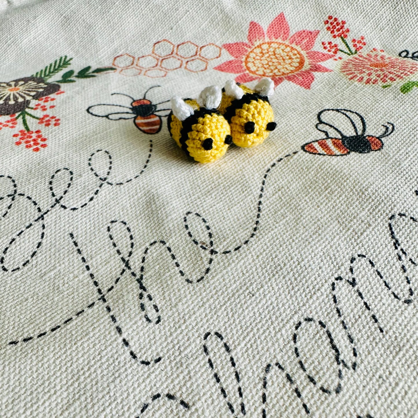 Crochet Busy Bee Dangles