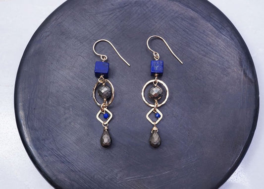 Square Lapis Earrings