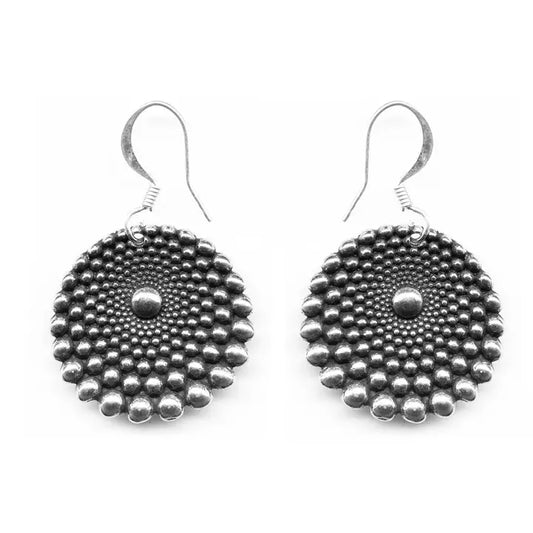 Mandala Metal Earrings