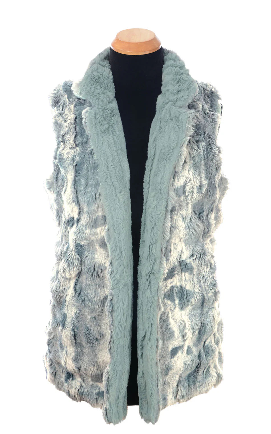 Reversible Cloudwalk Faux Fur Vest - Blue Mist/Cirrus Blue Mist