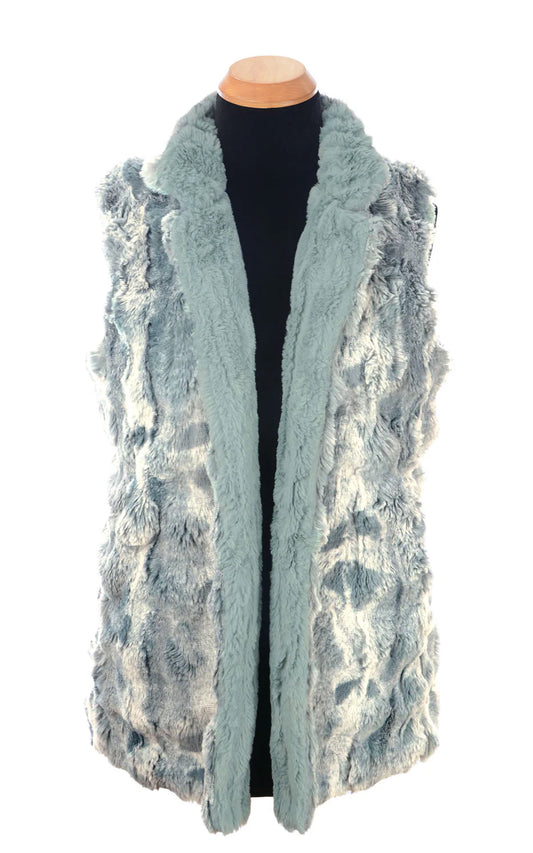 Reversible Cloudwalk Faux Fur Vest - Blue Mist/Cirrus Blue Mist