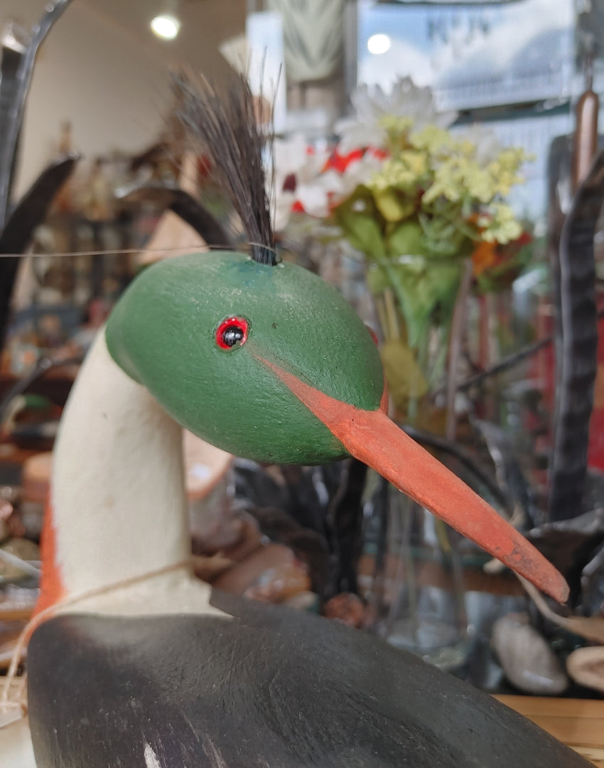 hand-painted-bird-decoy-wood-decoration