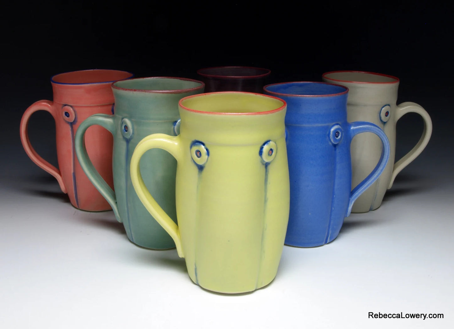 Colorful Button Mugs