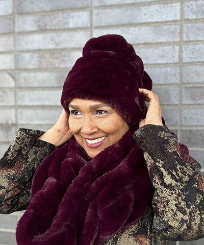 Royal Opulence Faux Fur Beanie