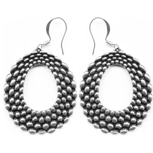Pebbled Hoop Earrings