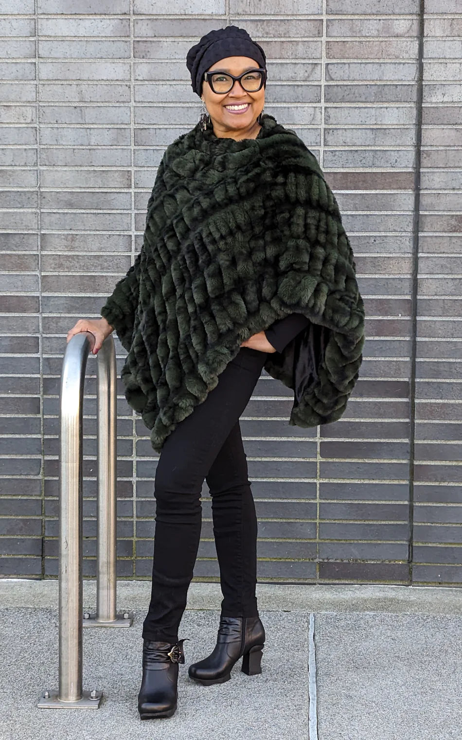 Royal Opulence Faux Fur Poncho